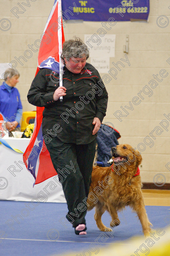 AWC 5755 
 Keywords: 2009, Barnard Castle, Bennett, Chris, County Durham, DL12 8DS, Jenakir Go For Gold, May, Northern Mutts N Music, Novice Heelwork to Music, Royal Canin, Strathmore Road, Teesdale Sports Centre, canine freestyle, competition, golden retriever, heelwork to music