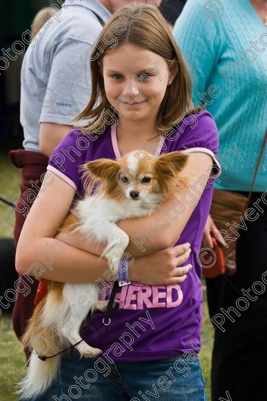 IMG 0208 
 Paws in the Park 2007 at The Hop Farm, Paddock Wood, Kent, organised by MDS Ltd 
 Keywords: 2007, Paws in the Park, The Hop Farm, september, girl, Papillon, dog, canine, holding, country show, event,