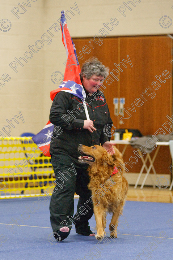 AWC 5759 
 Keywords: 2009, Barnard Castle, Bennett, Chris, County Durham, DL12 8DS, Jenakir Go For Gold, May, Northern Mutts N Music, Novice Heelwork to Music, Royal Canin, Strathmore Road, Teesdale Sports Centre, canine freestyle, competition, golden retriever, heelwork to music